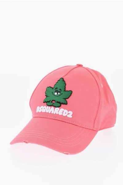 Dsquared2 Cotton Twill Cap With Embossed Logo