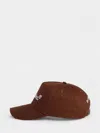 Dsquared2 Cotton Twill Hat With Distressed Edges In Brown