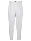Dsquared2 Cotton Twill Trousers With Front Pleats
