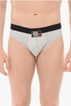 Dsquared2 Cotton Twins Peak Slip In Gray