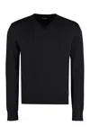 Dsquared2 Men's Black V-neck Sweater In Black