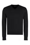 Dsquared2 Men's Black V-neck Sweater In Black