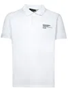 Dsquared2 Logo Cotton Polo Shirt In White
