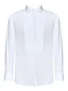 Dsquared2 Poplin Cotton Shirt With Spread Collar In White