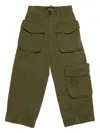 Dsquared2 Cotton-elastane Cargo Pants In Green
