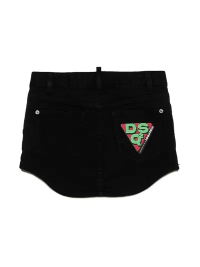 Dsquared2 Cotton-elastane Skirt In Purple
