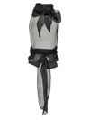 Dsquared2 'bow Layered Sheer Sleeveless Top'