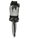 Dsquared2 'bow Layered Sheer Sleeveless Top'