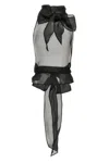 Dsquared2 'bow Layered Sheer Sleeveless Top'