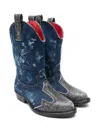 Dsquared2 Cowboy Boots In Blue