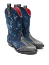 Dsquared2 Cowboy Boots In Blue