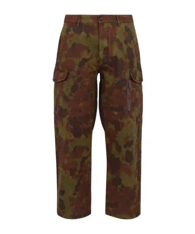 Dsquared2 Cowflage Hybrid Pants In Burgundy