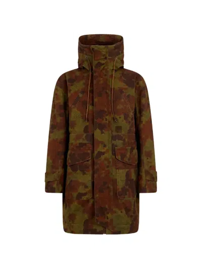 Dsquared2 Cowflage Parka In Green