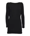 Dsquared2 Cowl-back Draped Minidress In Black