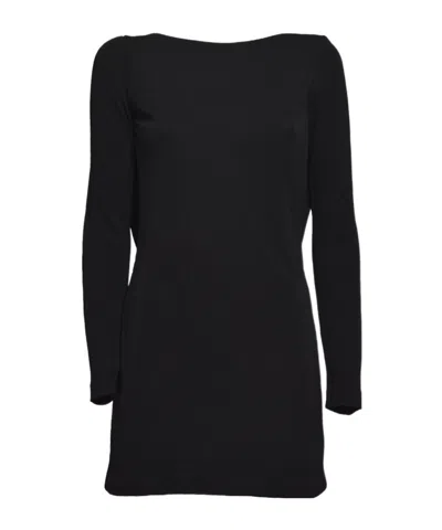 Dsquared2 Cowl-back Draped Minidress In Black