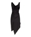 Dsquared2 Cowl-neck Midi Dress In Black