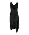 Dsquared2 Cowl-neck Midi Dress In Black