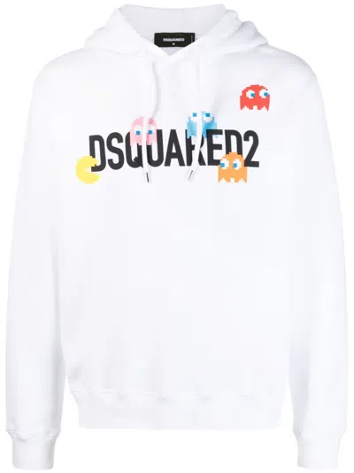 Dsquared2 Cozy And Classic White Sweatshirt For Men