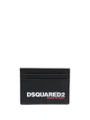 Dsquared2 Textured Leather Card Holder With Printed Logo