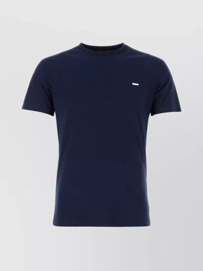Dsquared2 Crew Neck Cotton T-shirt In Blue