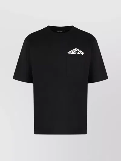 DSQUARED2 CREW-NECK COTTON T-SHIRT CHEST POCKET