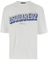 Dsquared2 Graphic Logo Oversized T-shirt In White