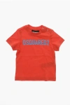 Dsquared2 Crew Neck Cotton T-shirt With Printed Logo