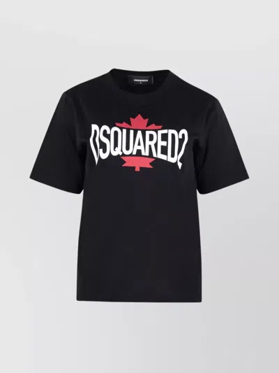 DSQUARED2 CREW NECK COTTON T-SHIRT WITH SHORT SLEEVES