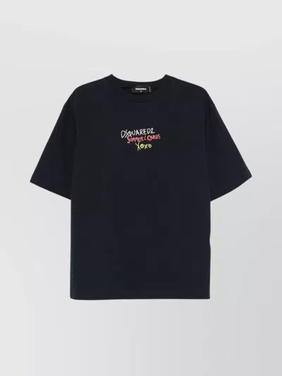 Dsquared2 Crew Neck Graphic Print Short Sleeves Vest
