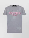 Dsquared2 Crew Neck Jersey T-shirt With Distressed Effect