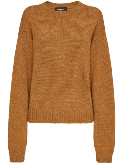 Dsquared2 Crew-neck Jumper In Brown