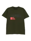Dsquared2 Cotton Crew-neck T-shirt In Green