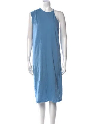 Pre-owned Dsquared2 Crew Neck Knee-length Dress W/ Tags In Blue