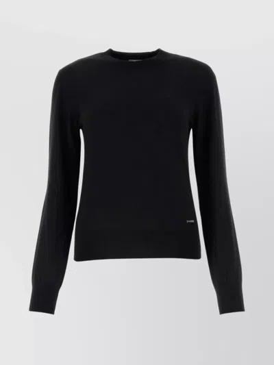 Dsquared2 Crew Neck Knit Sweater In Black