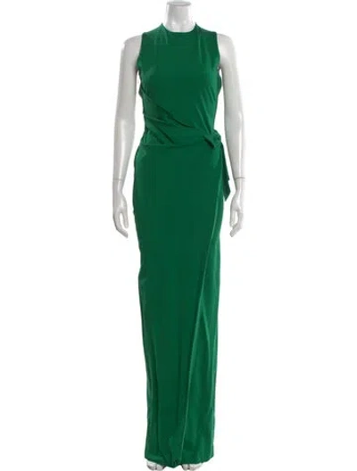 Pre-owned Dsquared2 Crew Neck Long Dress In Green