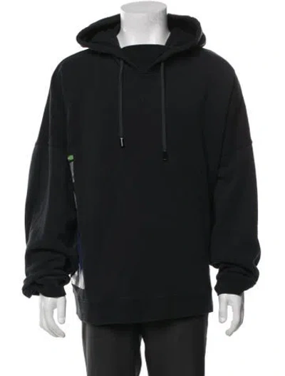 Pre-owned Dsquared2 Crew Neck Long Sleeve Hoodie In Blue