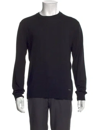 Pre-owned Dsquared2 Crew Neck Long Sleeve Pullover In Blue