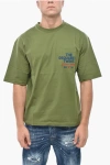 Dsquared2 Crew Neck Loose Fit T-shirt With Breast-pocket In Green