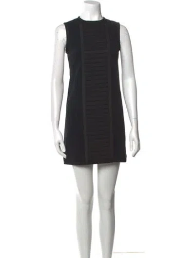 Pre-owned Dsquared2 Crew Neck Mini Dress In Black
