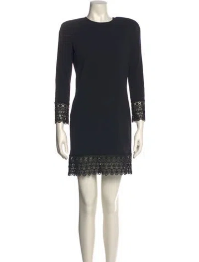 Pre-owned Dsquared2 Crew Neck Mini Dress In Black