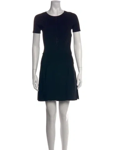 Pre-owned Dsquared2 Crew Neck Mini Dress In Black