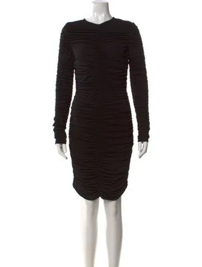Pre-owned Dsquared2 Crew Neck Mini Dress In Black