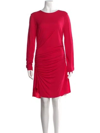 Pre-owned Dsquared2 Crew Neck Mini Dress In Pink