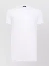 Dsquared2 Crew Neck Short Sleeve Fitted T-shirt In White