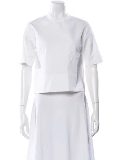 Pre-owned Dsquared2 Crew Neck Short Sleeve T-shirt In White