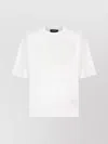 Dsquared2 Crew Neck Short Sleeves Straight Hem In White