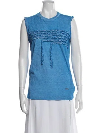 Pre-owned Dsquared2 Crew Neck Sleeveless Top In Multi