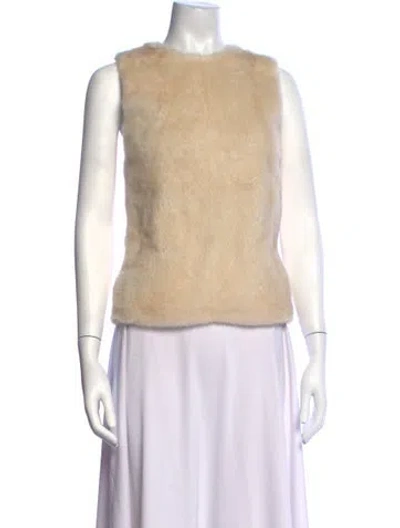 Pre-owned Dsquared2 Crew Neck Sleeveless Top In Neutrals