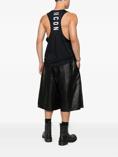 Dsquared2 Crew-neck Sleeveless Vest In Blue