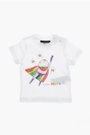 Dsquared2 Crew Neck Superhero T-shirt With Print In White